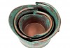 IR4373- Rustic Metal Planter, 13-Inch, 11-Inch and 9-Inch, Set/3